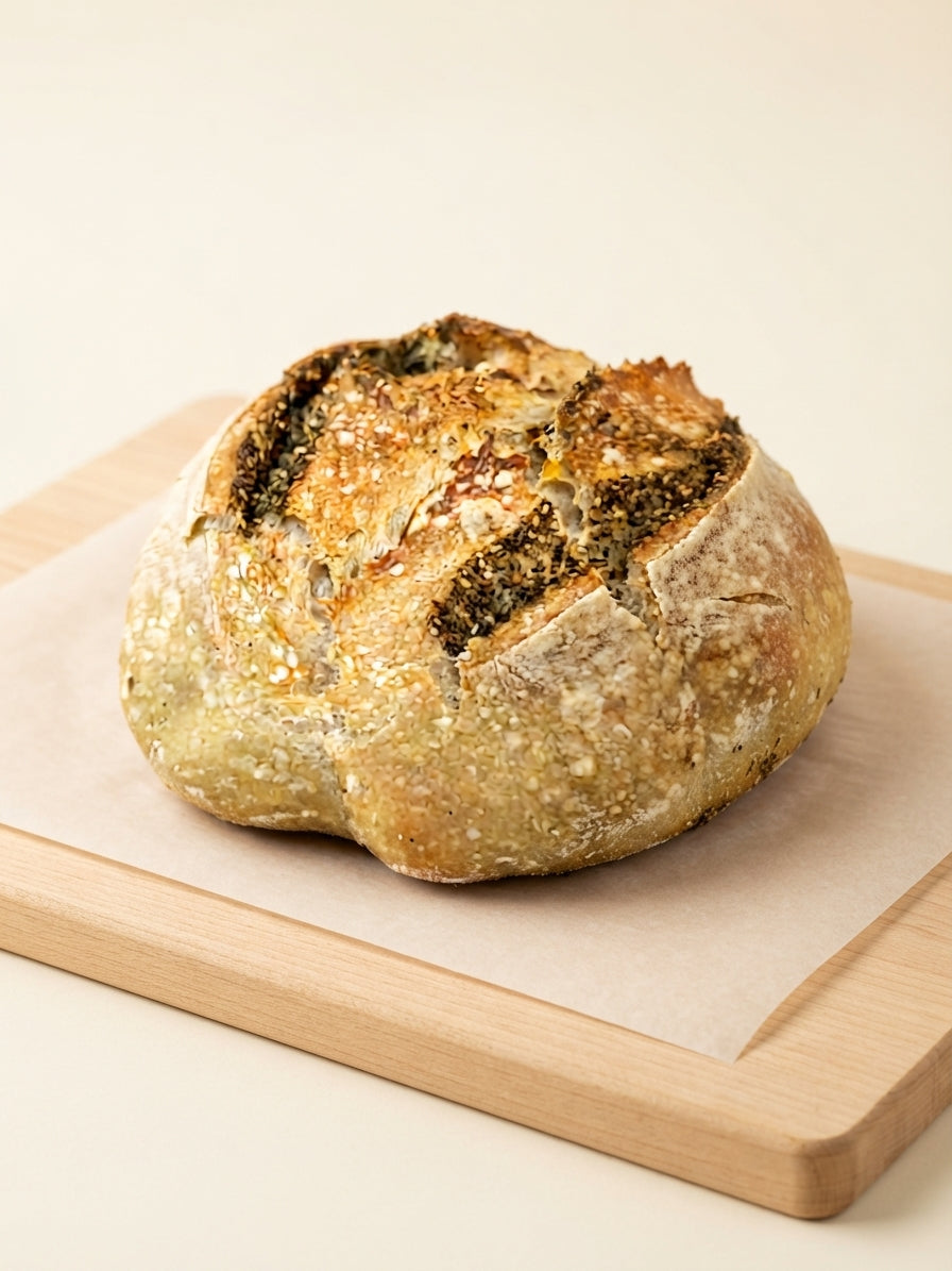 Zaatar sourdough loaf by Crumb please