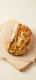 Jalapeño Cheddar sourdough loaf by Crumb please
